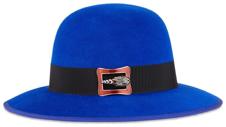 Gucci Wide Brim Felt Hat BlueBlack