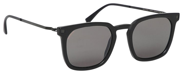 Mykita Borga Polarized Pro Hi Con Square Sunglasses Matte Black