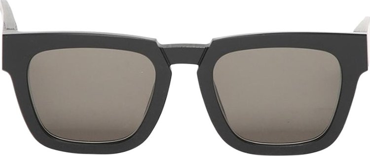 Mykita Square Sunglasses 'Raw Black/Sold Grey'