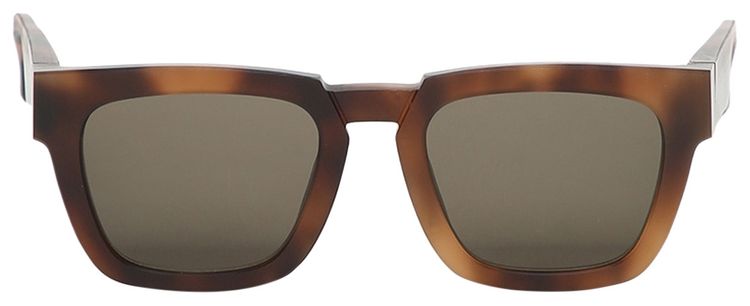 Mykita Square Sunglasses 'Raw Zanzibar/Raw Solid Green'