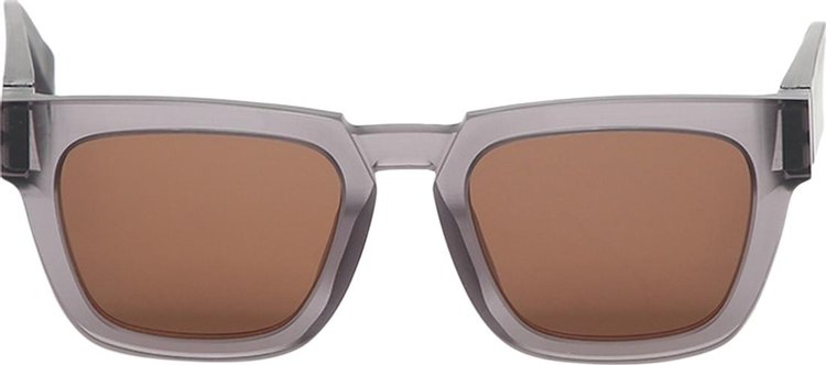 Mykita Square Sunglasses 'Raw Smoke/Solid Brown'