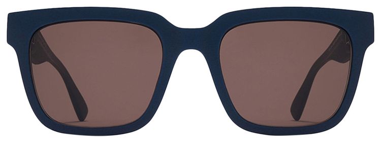 Mykita Dusk Square Sunglasses IndigoSolid Brown