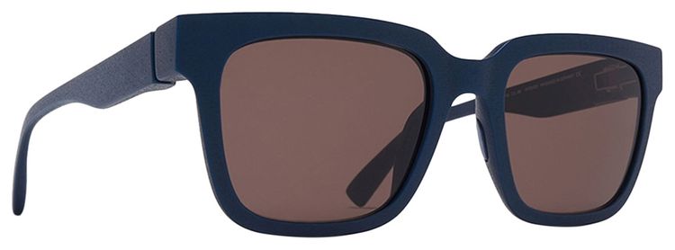 Mykita Dusk Square Sunglasses IndigoSolid Brown