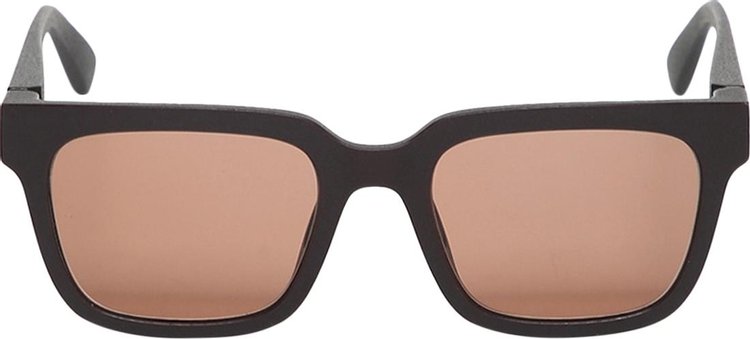 Mykita Dusk Square Sunglasses 'Pitch Brown/Solid Cruxite Brown'