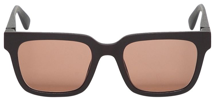Mykita Dusk Square Sunglasses Pitch BrownSolid Cruxite Brown