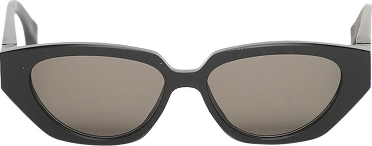 Mykita Cat Eye Sunglasses 'Raw Black/Solid Grey'