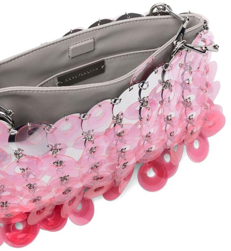 Rabanne Sparkle Pochette PinkSilver