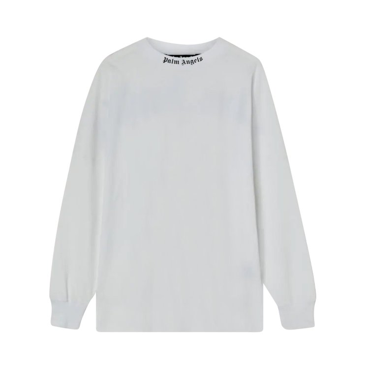 Palm Angels Classic Logo Over Tee Long-Sleeve 'White/Black'