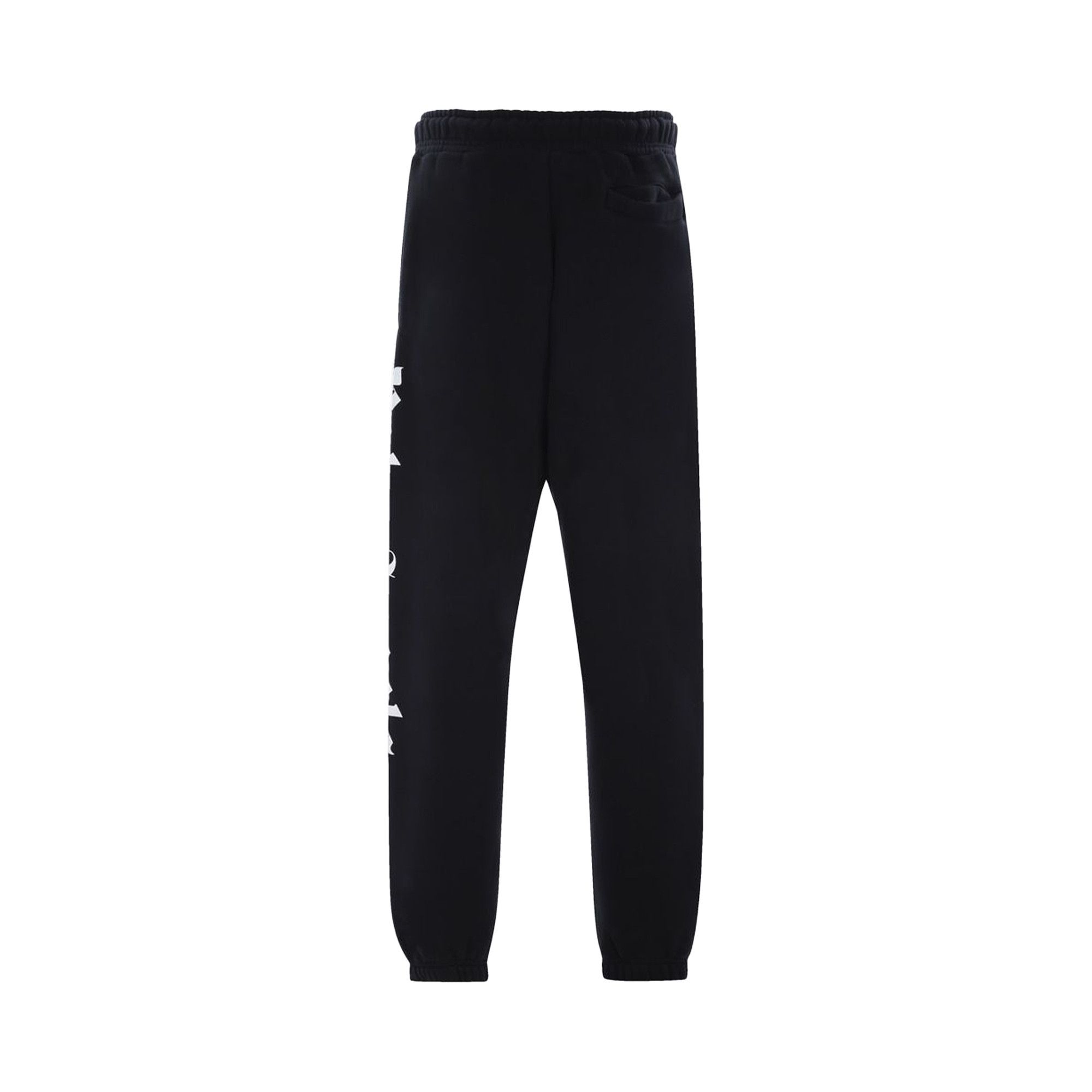 Buy Palm Angels Side Logo Sweatpants 'Black/White