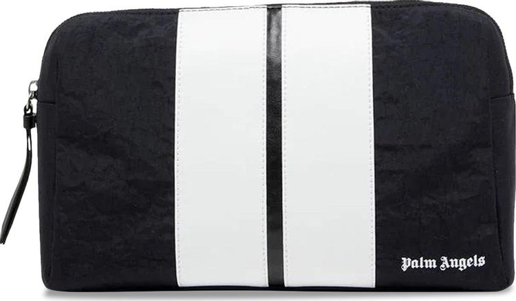 Palm Angels Classic Track Beauty Case 'Black/White'