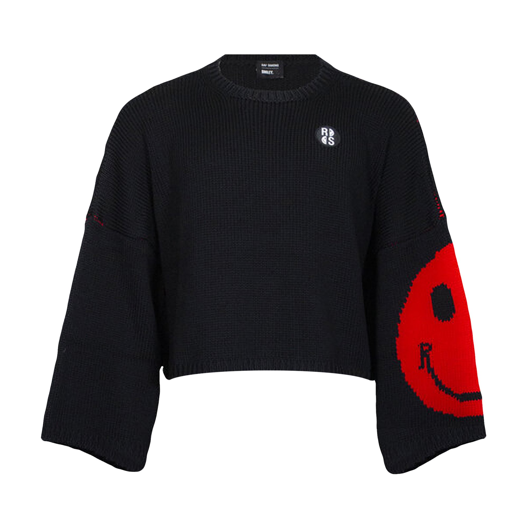 Buy Raf Simons RS Knit Sweater With Smiley 'Black' - 224 849 0099 