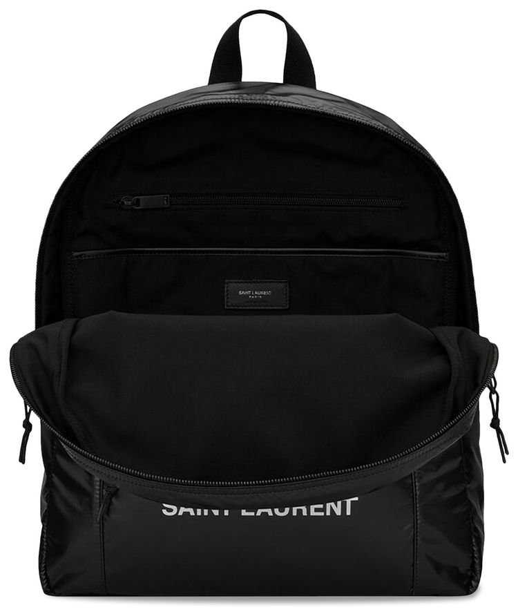 Saint Laurent Nuxx Backpack Silver Black
