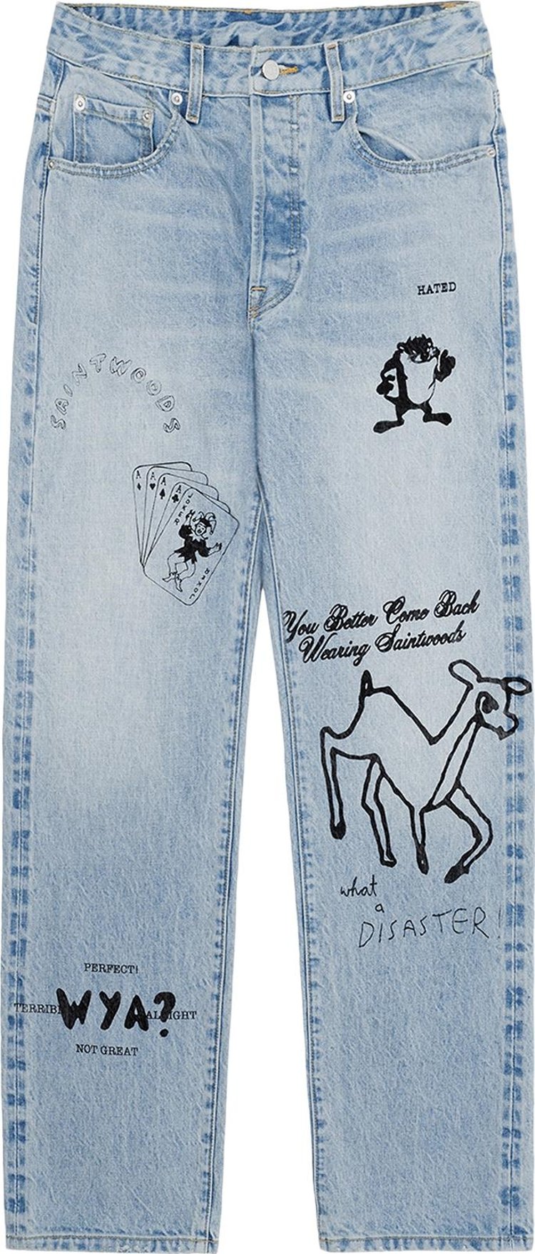 Saintwoods SW Marker Jeans 'Light Wash Indigo'