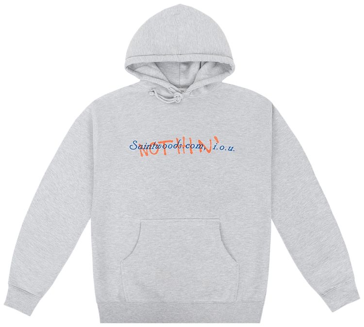 Saintwoods IOU Nothing Hoodie Ash Grey