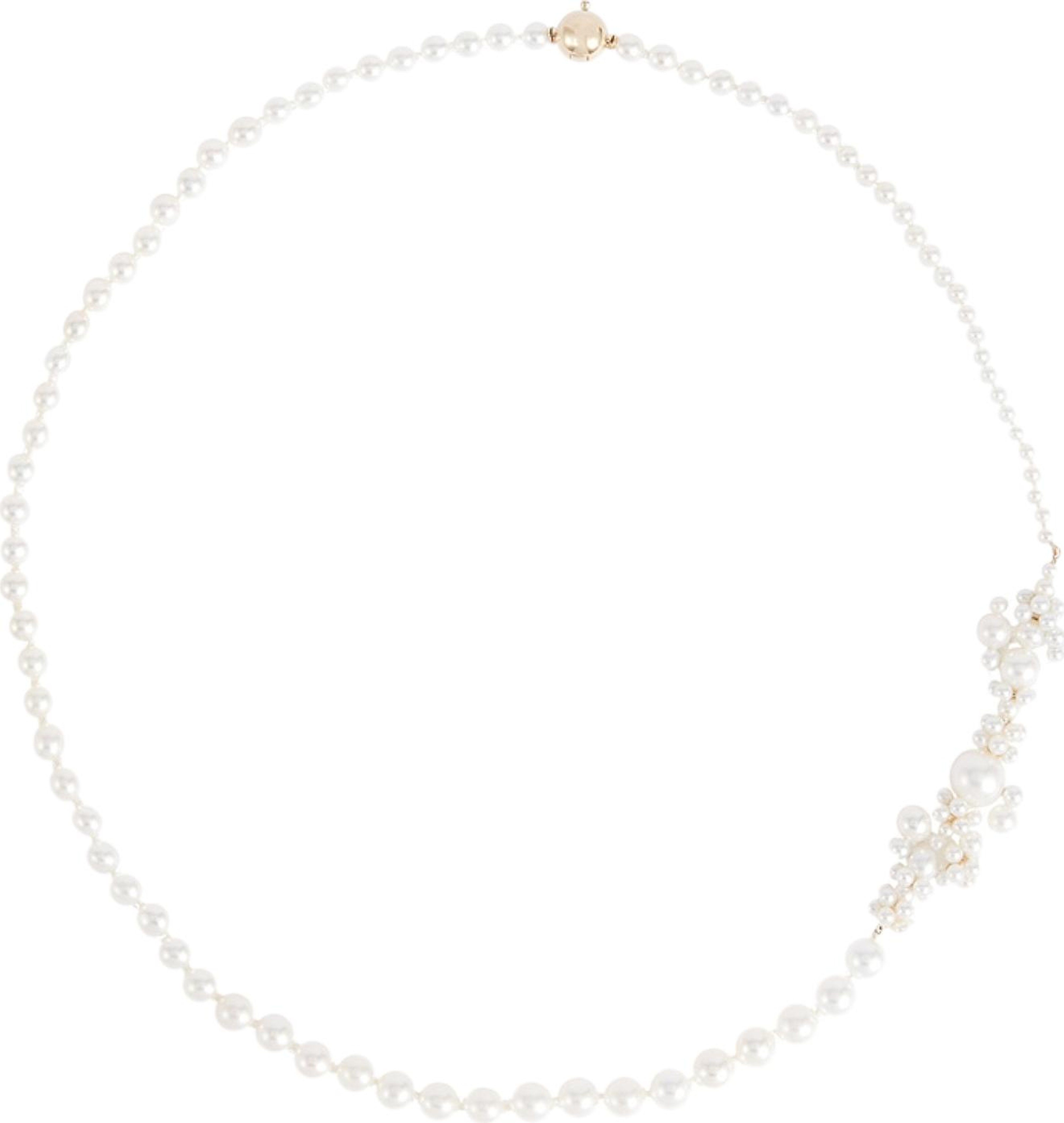 Buy Sophie Bille Brahe Peggy Fontaine Pearl Cluster Necklace '14K ...