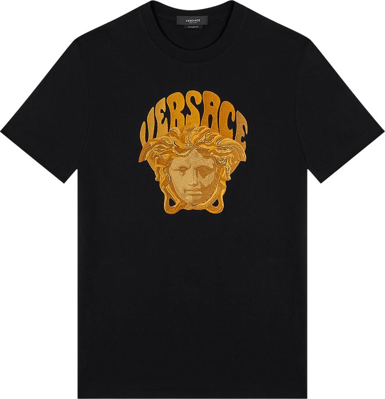 Buy Versace Medusa Front Print T-Shirt 'Black' - 1003913 1A02785 1B000 ...