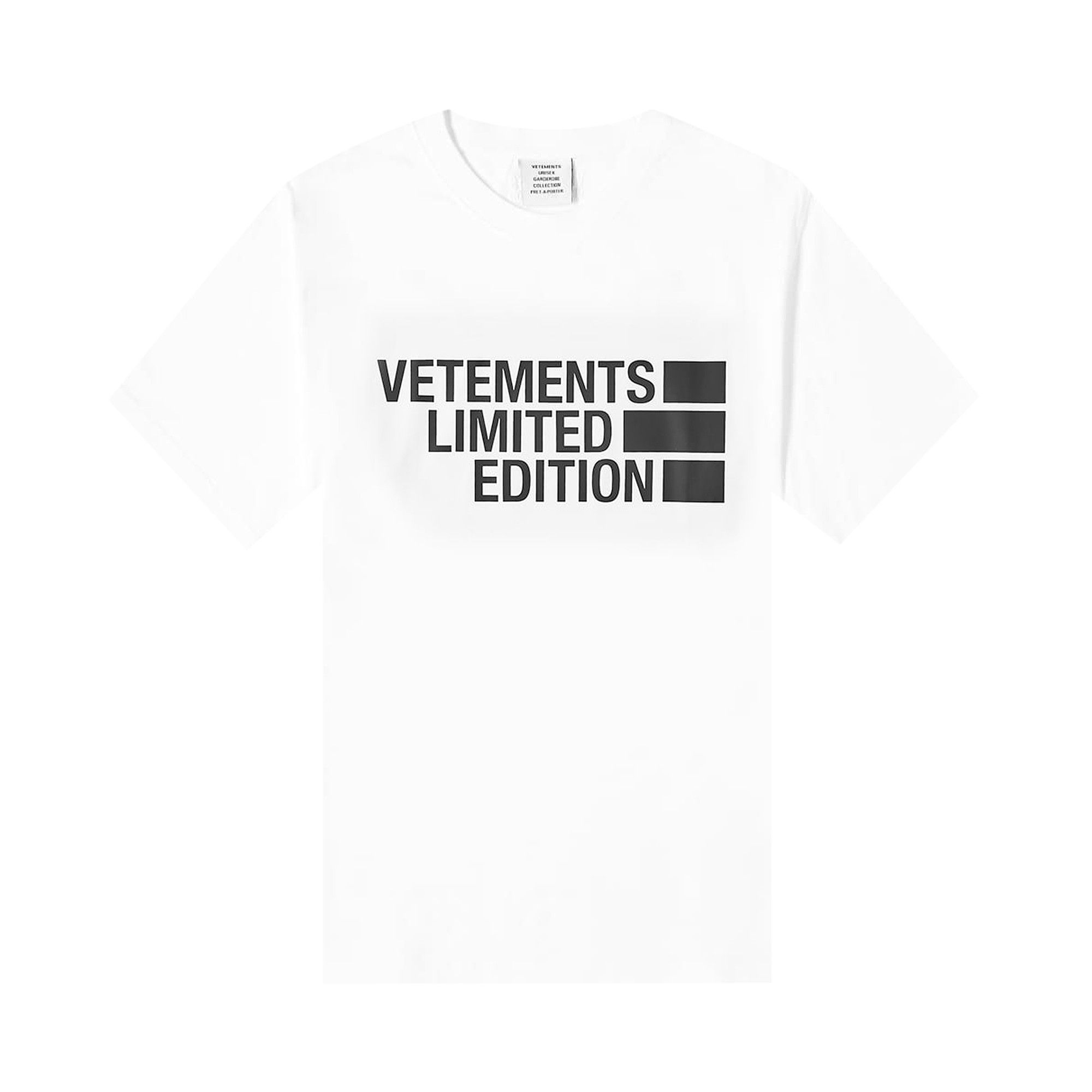 Buy Vetements Big Logo Limited Edition T-Shirt 'White