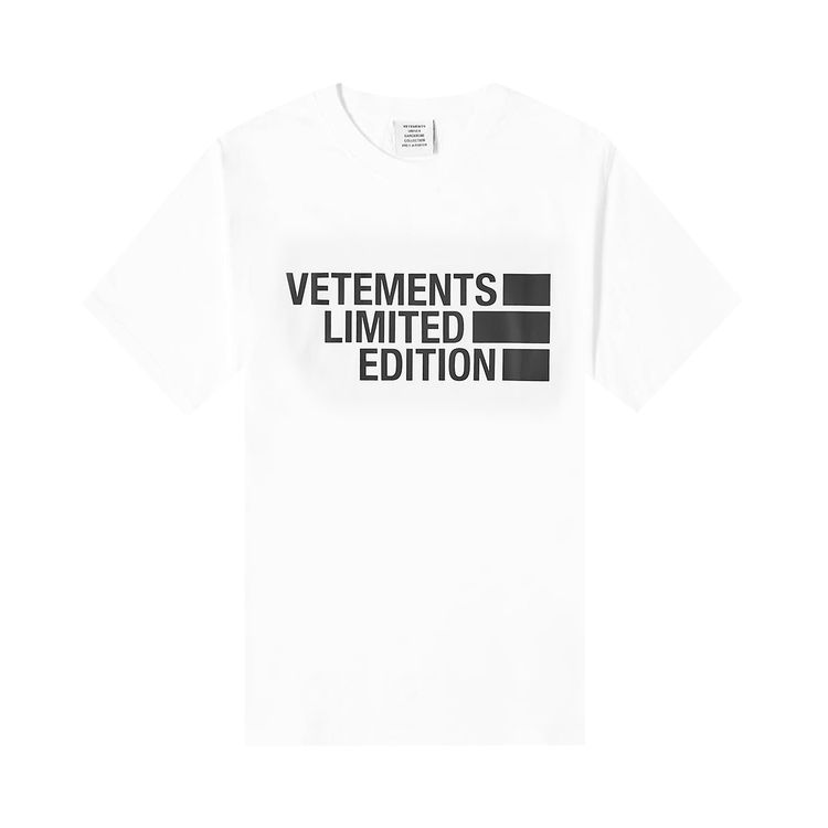 Vetements Big Logo Limited Edition T Shirt White