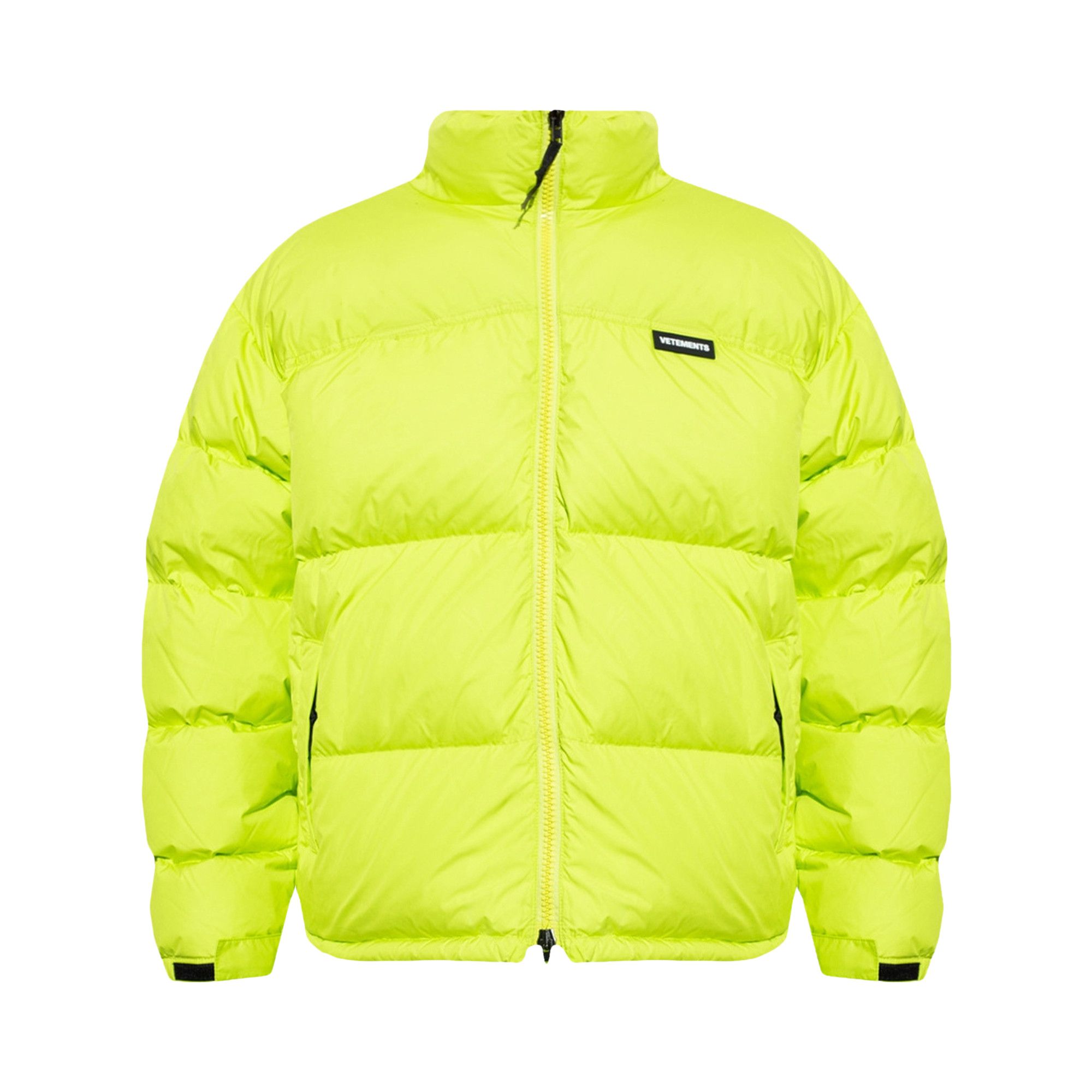Buy Vetements Logo Puffer Jacket Neon Green UE52JA260G NEON GOAT