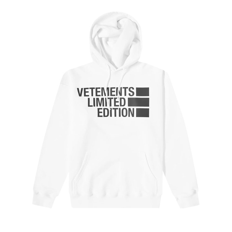 Buy Vetements Big Logo Limited Edition Hoodie 'White' - UE52TR410W WHIT