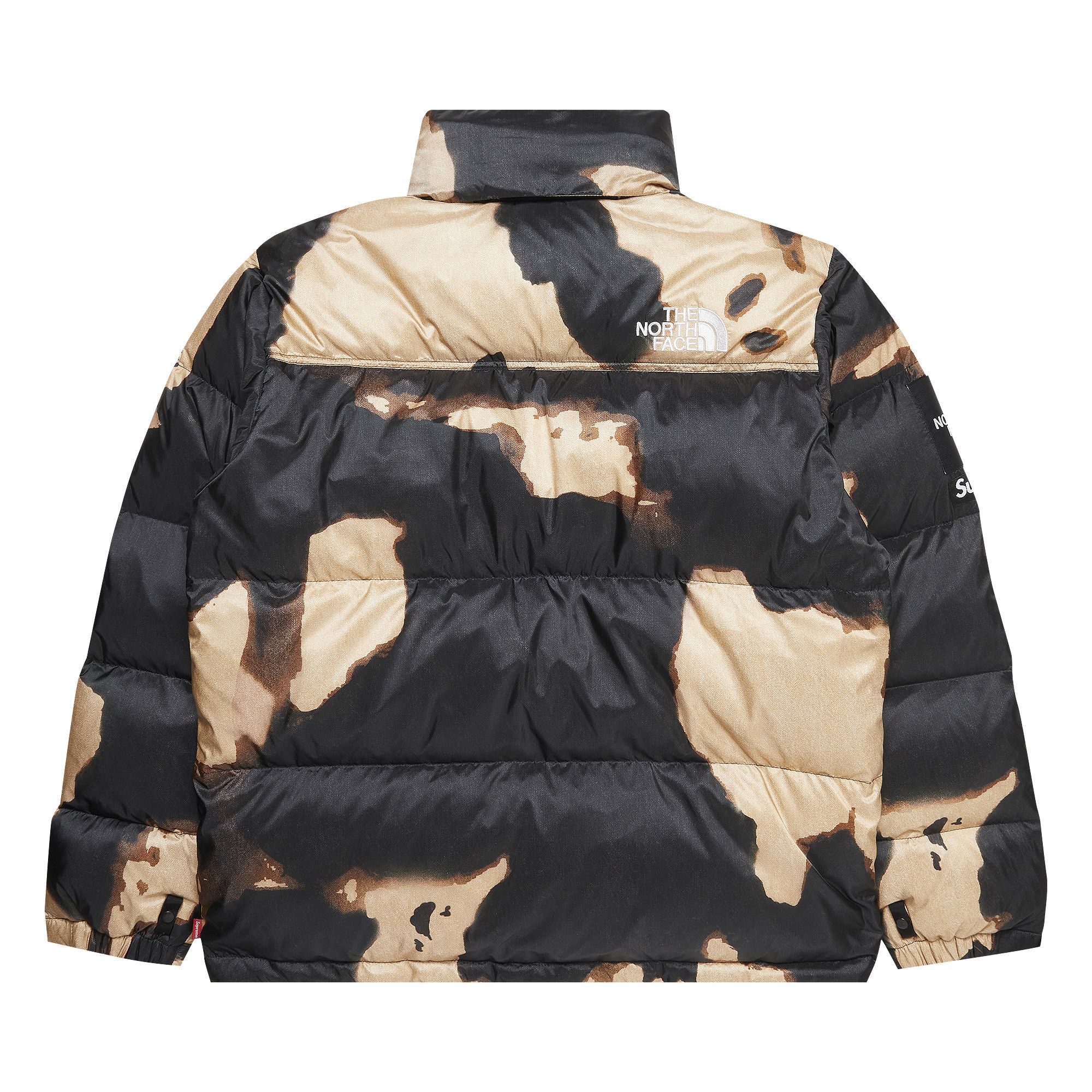 Buy Supreme x The North Face Bleached Denim Print Nuptse