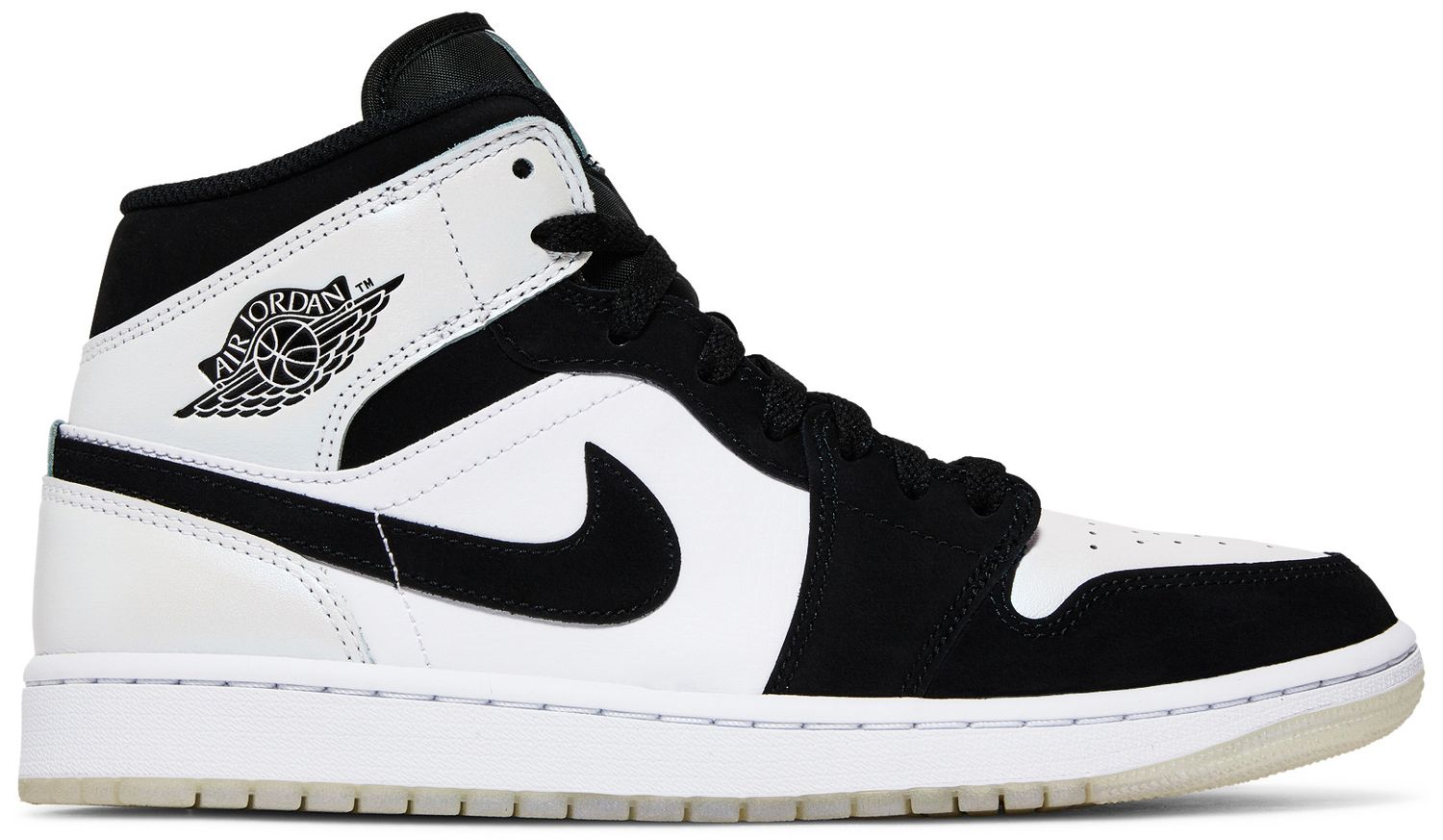 jordan 1 mid white black
