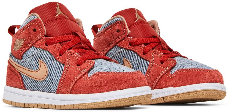 Air Jordan 1 Mid SE TD Denim Red