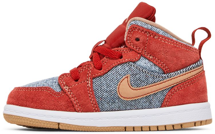 Air Jordan 1 Mid SE TD Denim Red