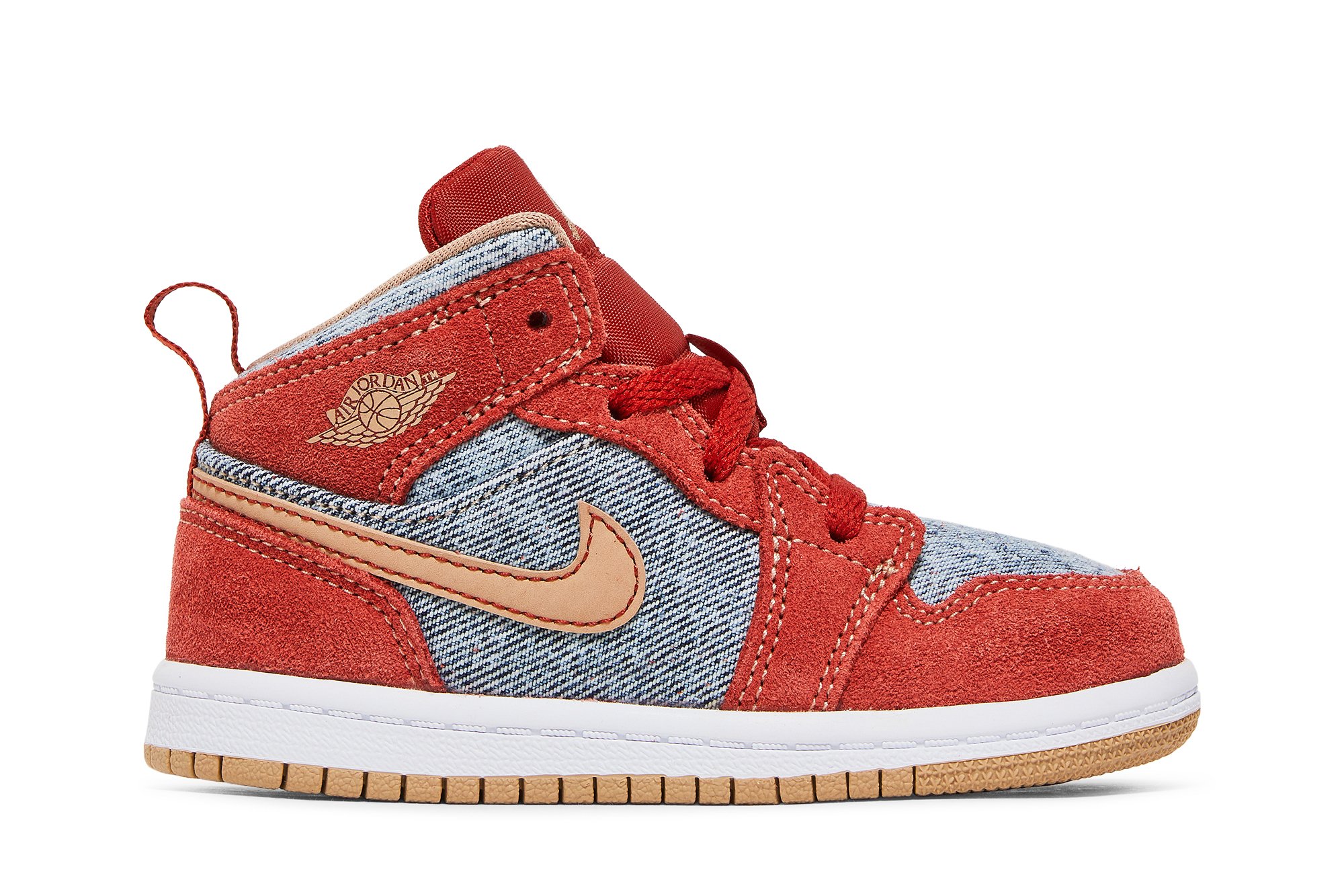 Air Jordan 1 Mid SE TD 'Denim Red' | GOAT