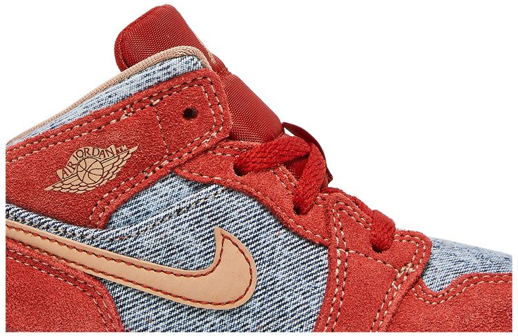 Air Jordan 1 Mid SE TD Denim Red