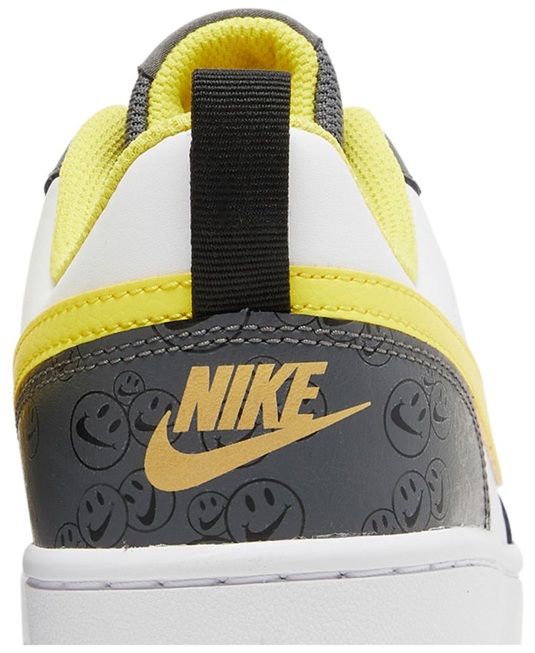 Nike Court Borough Low 2 SE GS White Yellow Strike