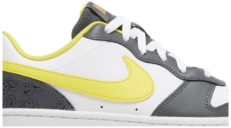 Nike Court Borough Low 2 SE GS White Yellow Strike