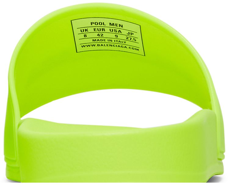 Balenciaga Pool Slides Fluo Yellow