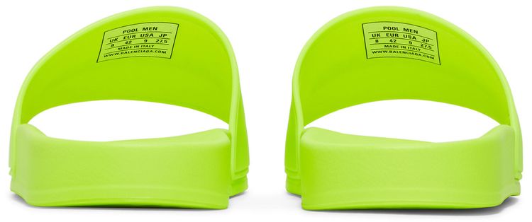 Balenciaga Pool Slides Fluo Yellow