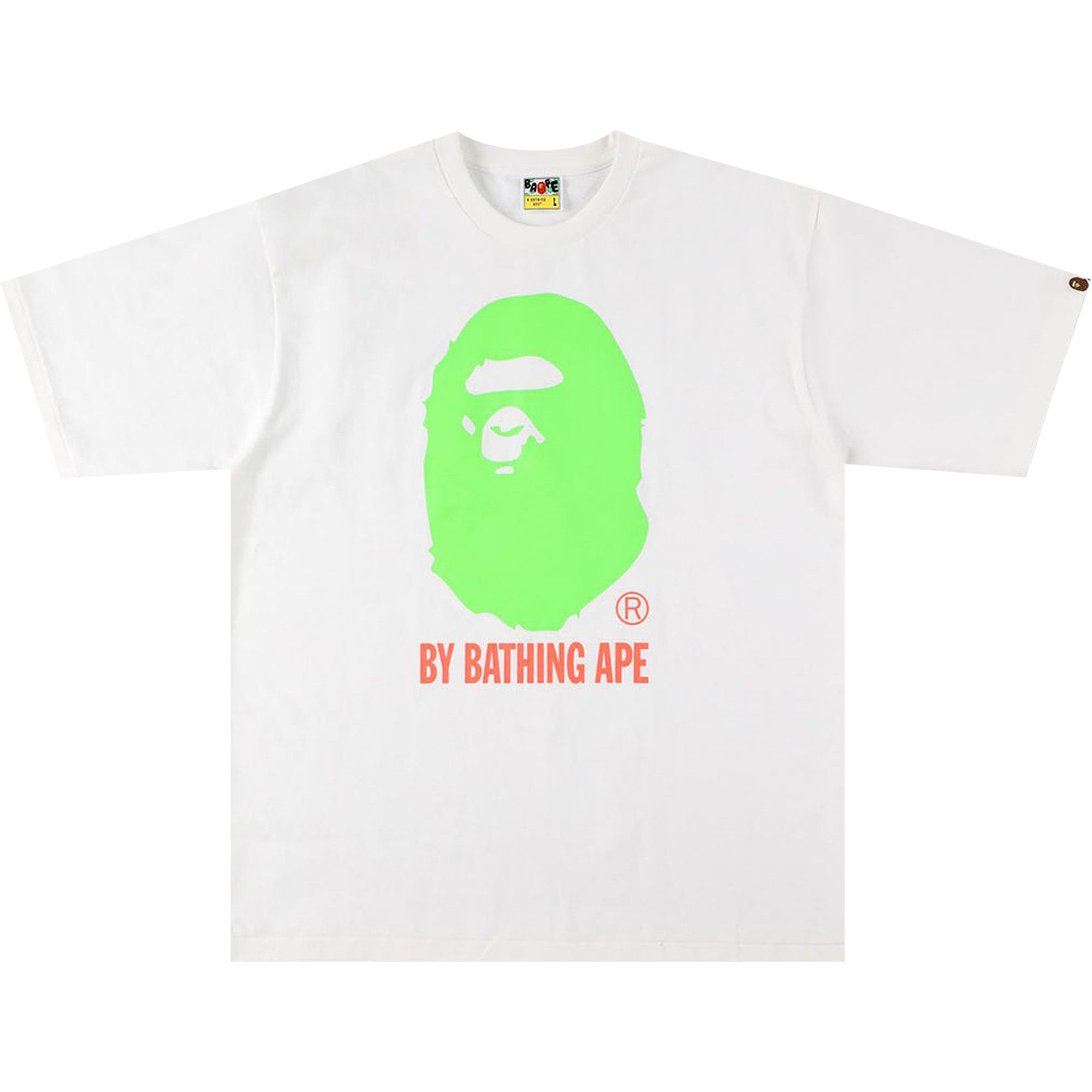 Buy BAPE Neon By Bathing Ape Relaxed Tee White 1H30 110 030 WHITE GOAT