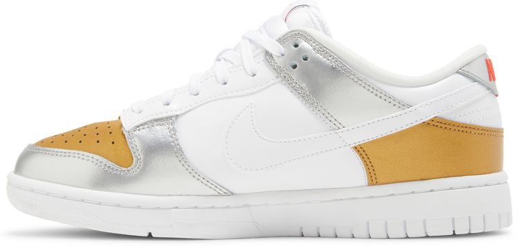 Nike Wmns Dunk Low SE Silver Gold Metallic