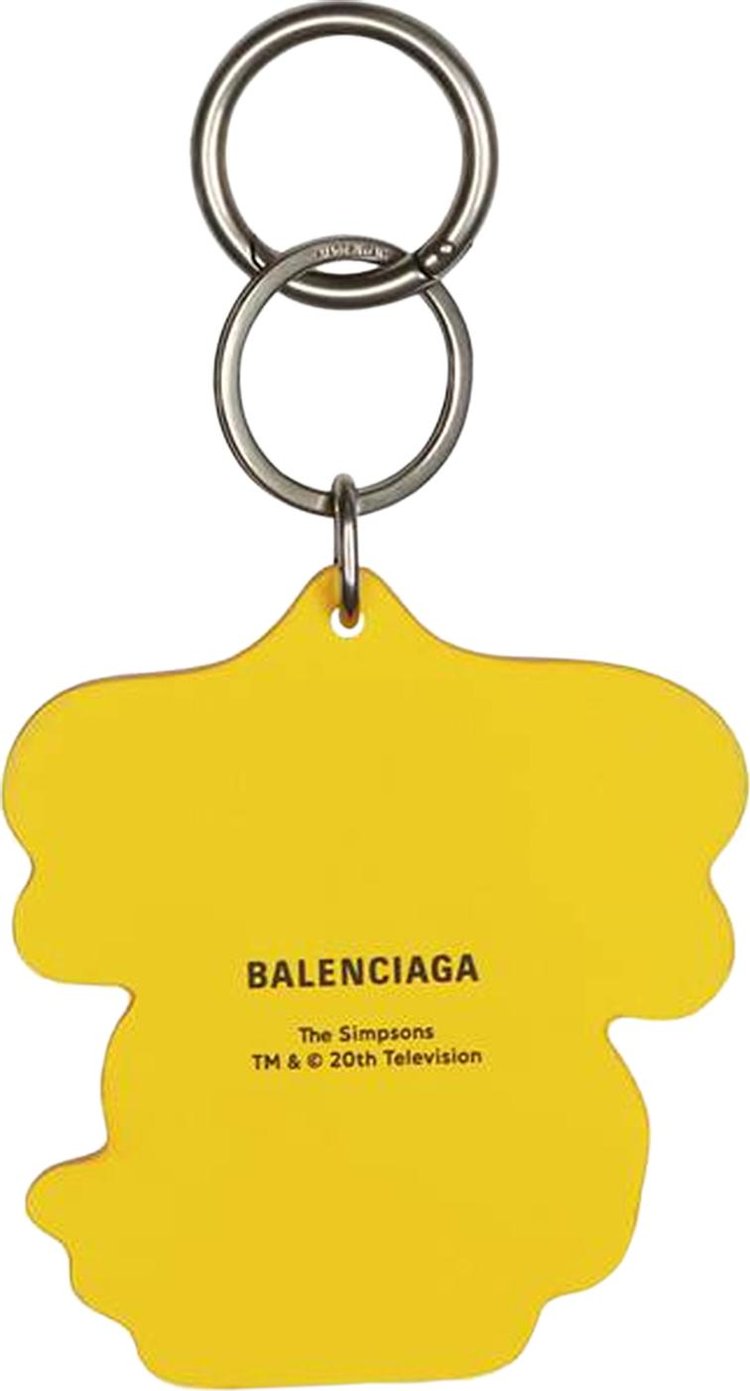 Balenciaga Simpsons Keyring Yellow