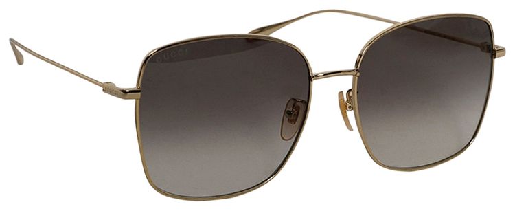 Gucci Oversized Gradient Sunglasses Gold