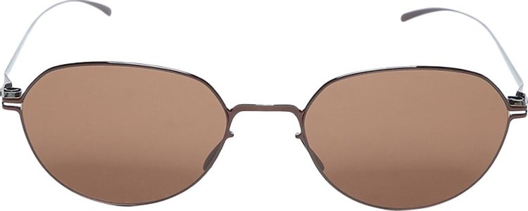 Mykita Round Sunglasses 'Dark Caramel/Brown'