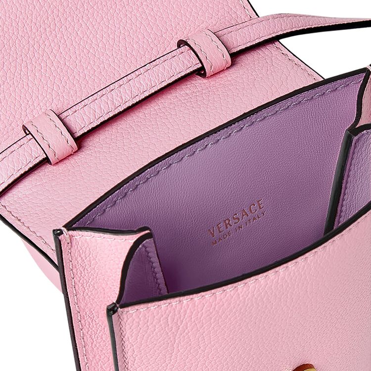 Versace La Medusa Phone Holder Mini Bag Baby PinkVersace Gold
