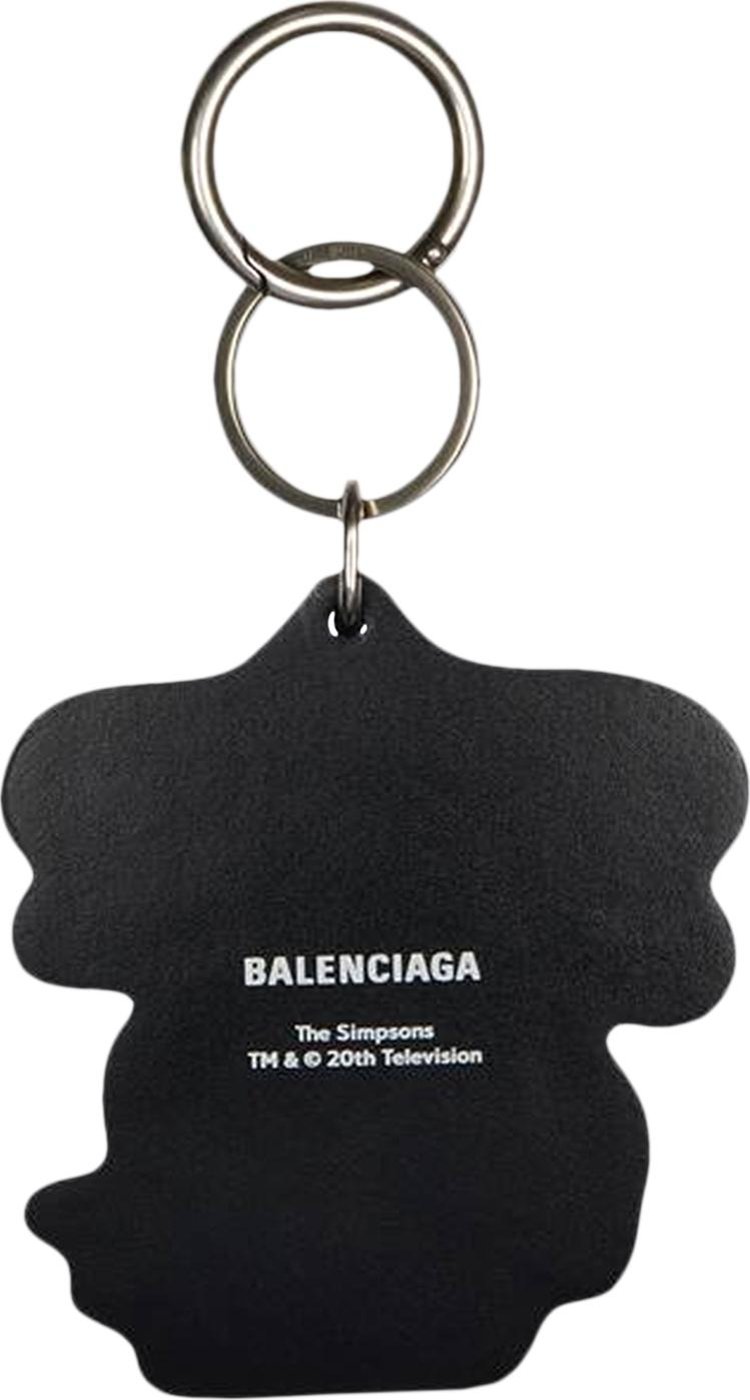 Balenciaga Simpsons Keyring Black