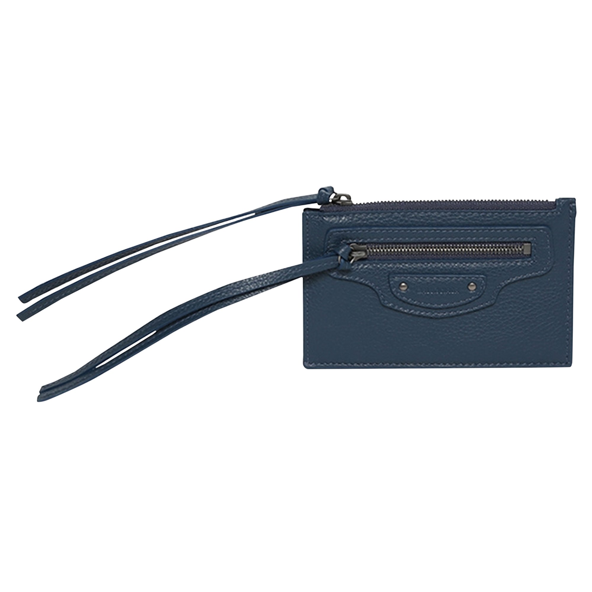 Balenciaga Neo Classic Mini Wallet 'Petrol Blue'