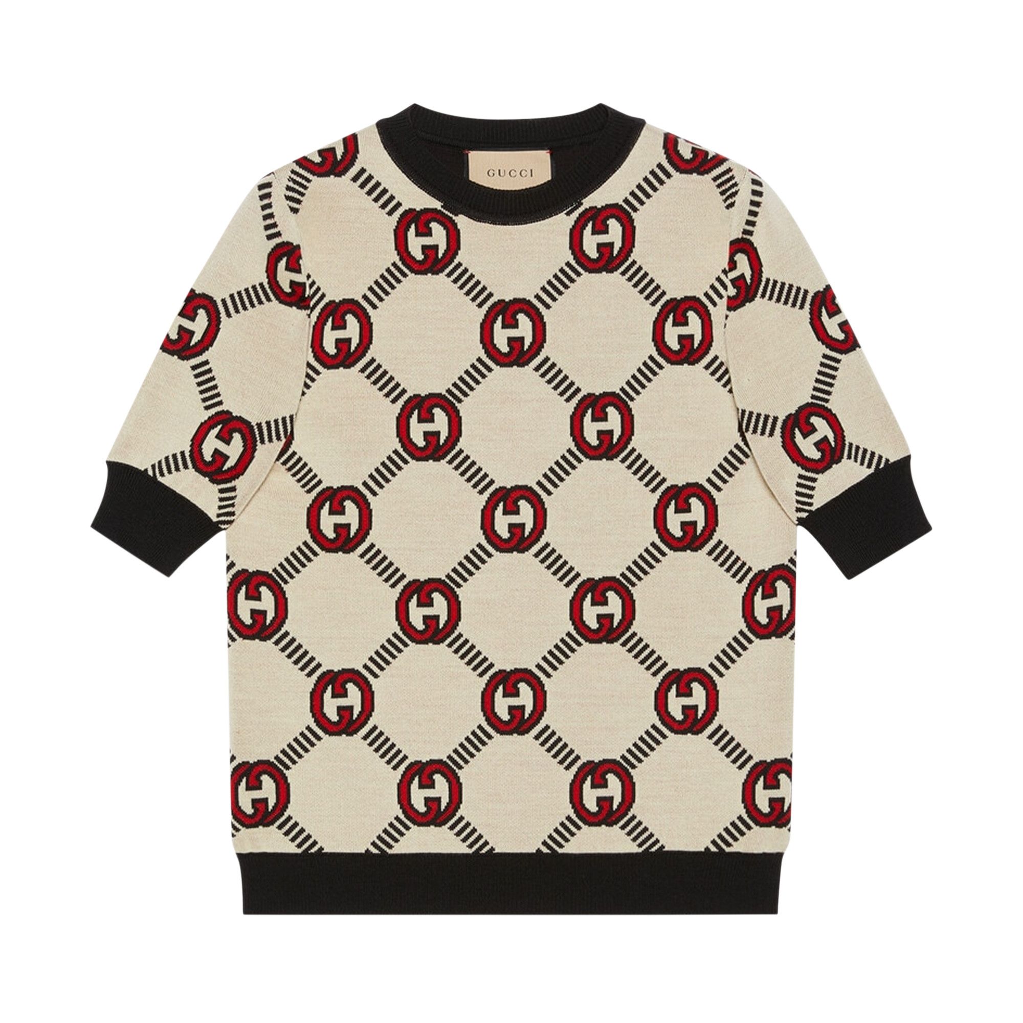 Buy Gucci Reversible Interlocking G Wool Jumper 'Almond/Black
