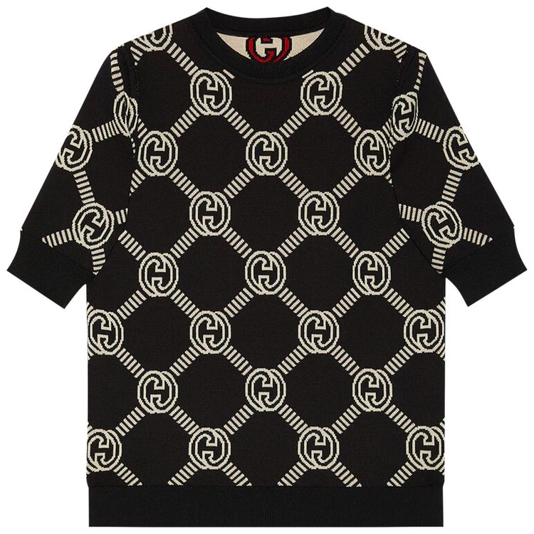 Gucci Reversible Interlocking G Wool Jumper AlmondBlack