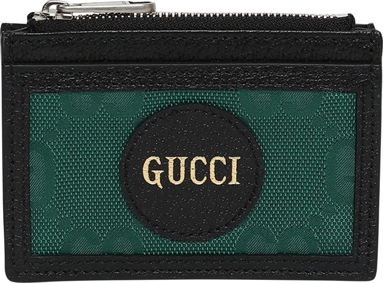 Gucci GG Logo Card Case 'Scrabble Green/Black'