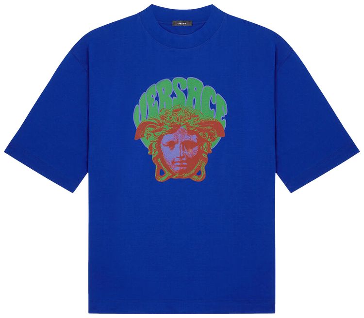 Versace Medusa Music T Shirt Sapphire