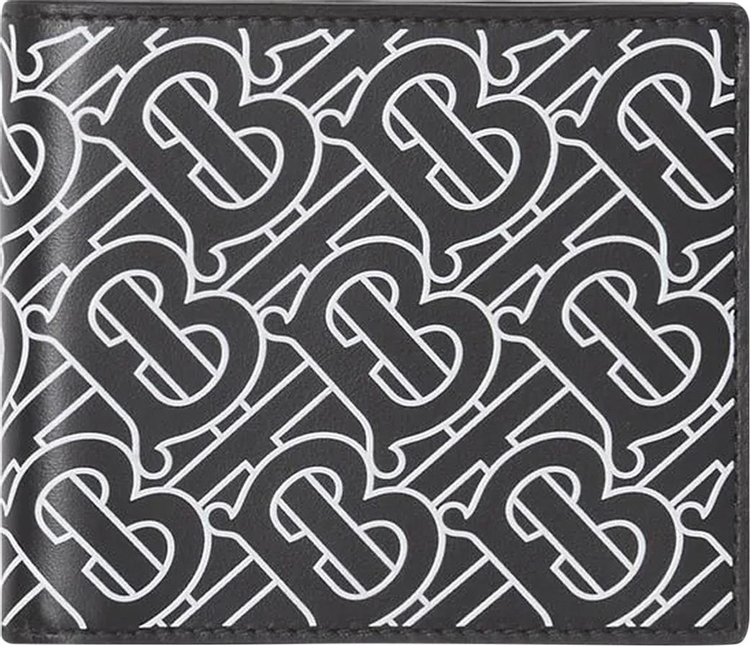 Burberry Monogram Print International Bifold Wallet in Black for