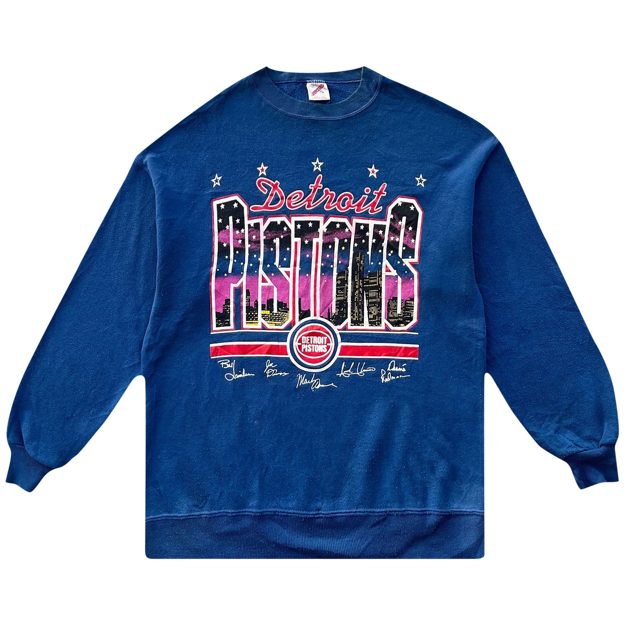 Buy Vintage Detroit Pistons Sweatshirt Blue 2934 119800106DPS