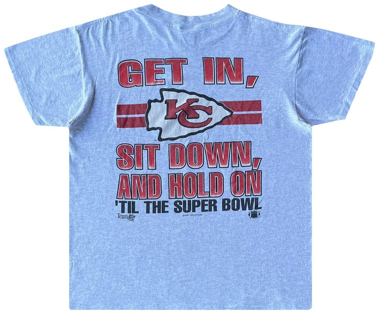 Vintage Kansas City Chiefs Caricature Tee Grey
