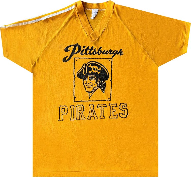 Vintage Pittsburgh Pirates V-Neck Tee 'Yellow'